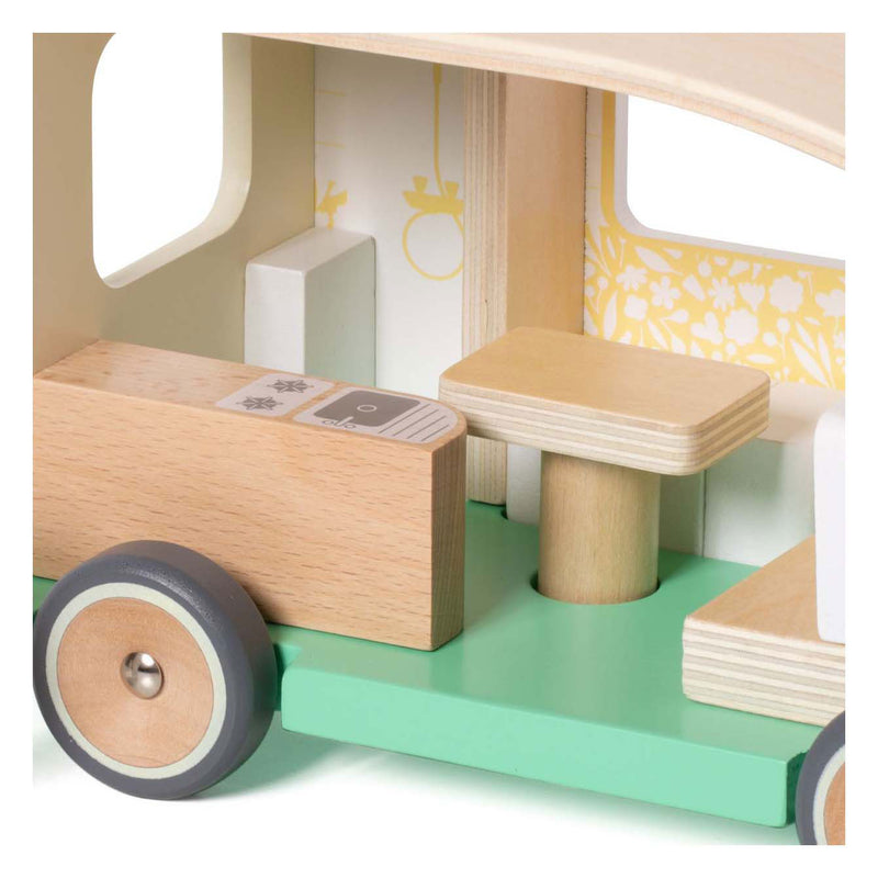 Afbeelding laden in galerijviewer, Classic world houten camper met accesoires - 9dlg.