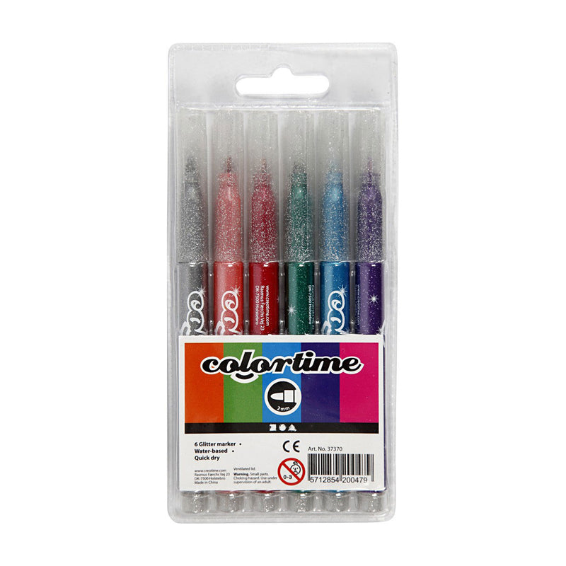 Afbeelding laden in galerijviewer, Creativ company glitterstiften, 6st.
