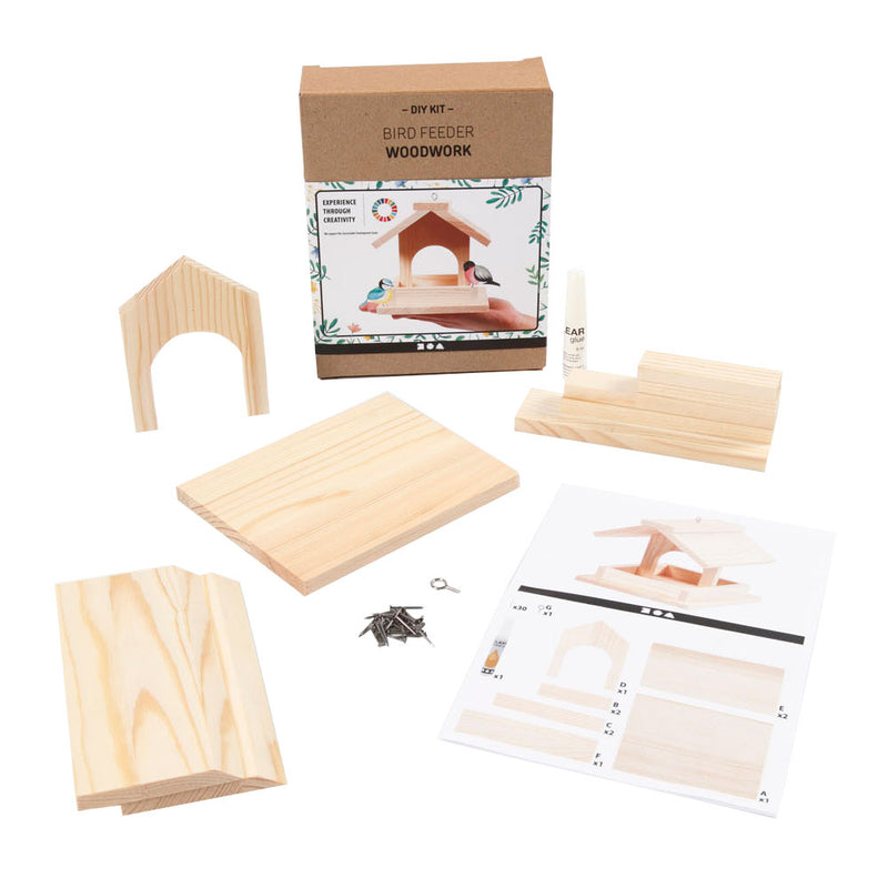 Afbeelding laden in galerijviewer, Creativ company diy vogelvoederhuis grenen 12,5 cm