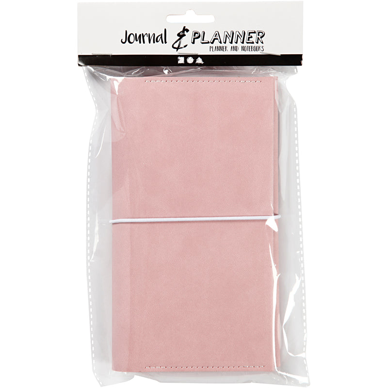 Afbeelding laden in galerijviewer, Creativ company https: www.cchobby.nl planner-bulletjournal-afm-10x18x1-5-cm-elastieksluiting-roze-1-stuk
