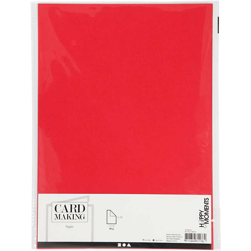 Afbeelding laden in galerijviewer, Creativ company papier rood a4 80gr, 20st.