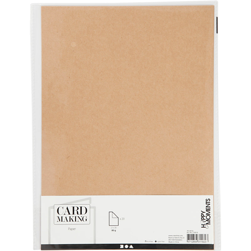 Afbeelding laden in galerijviewer, Creativ company https: www.cchobby.nl papier-a4-vel-210x297-mm-120-gr-naturel-20-stuk-1-doos
