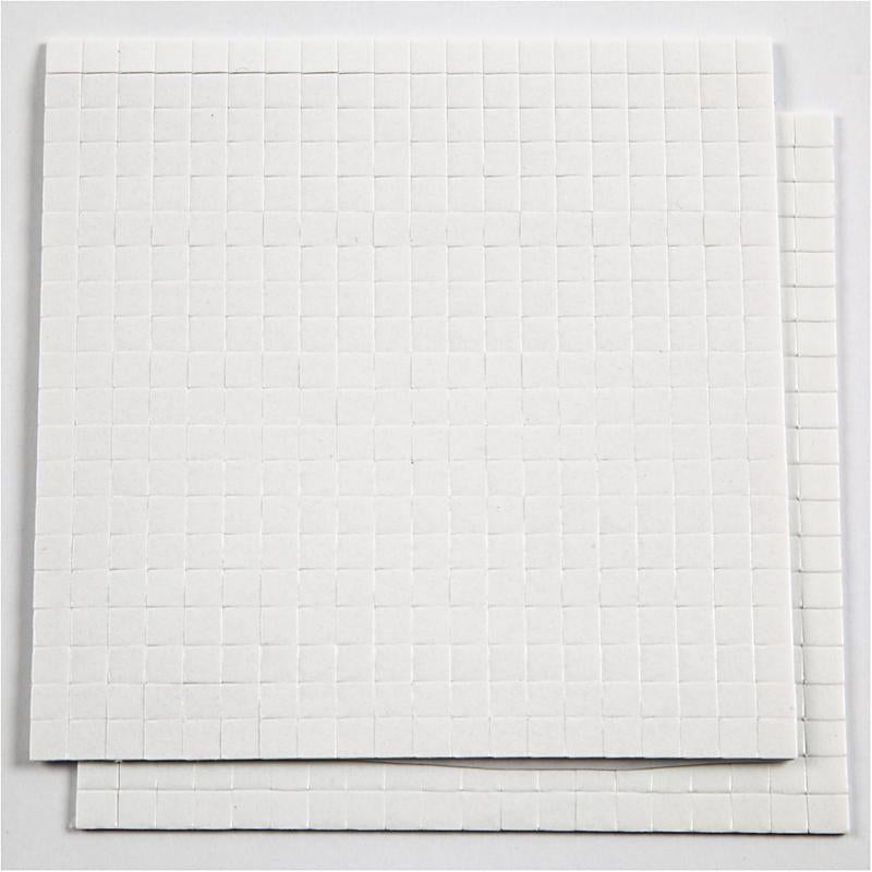 Afbeelding laden in galerijviewer, Creativ company 3d foam pads wit 5x5x1mm, 2 vellen