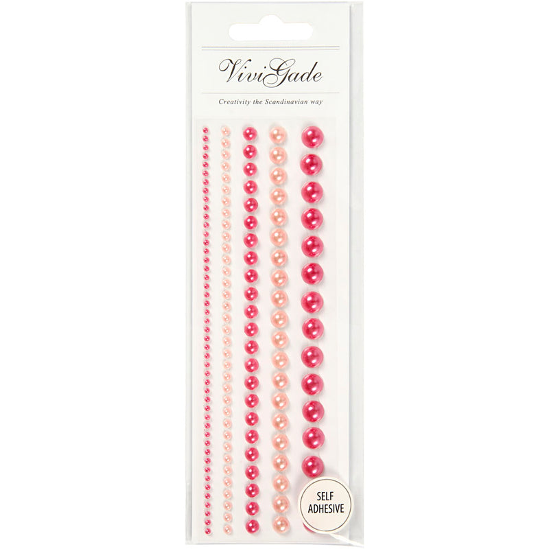 Afbeelding laden in galerijviewer, Creativ company halve plakparels roze 2-8mm, 140st.