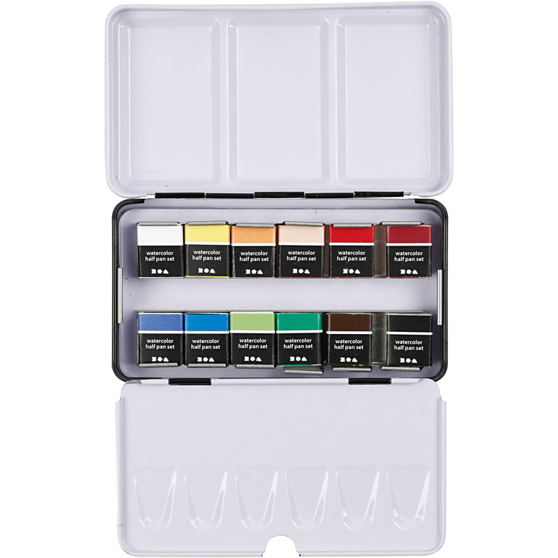 Afbeelding laden in galerijviewer, Creativ company art aqua aquarelverf, 12 kleuren