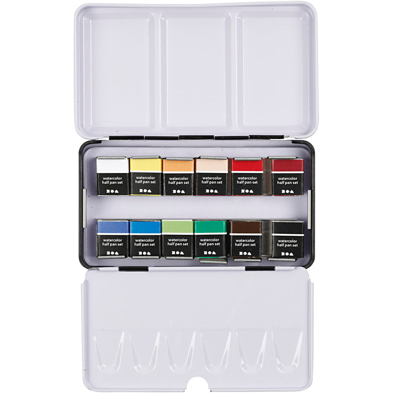 Afbeelding laden in galerijviewer, Creativ company art aqua aquarelverf, 12 kleuren