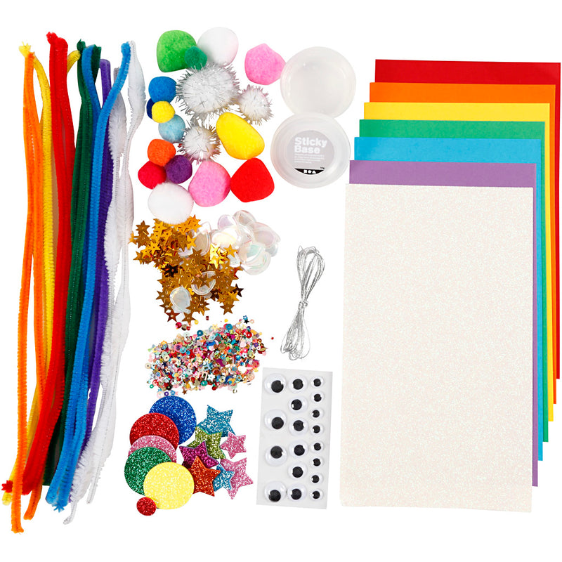 Afbeelding laden in galerijviewer, Creativ company hobby basismaterialen regenboog set