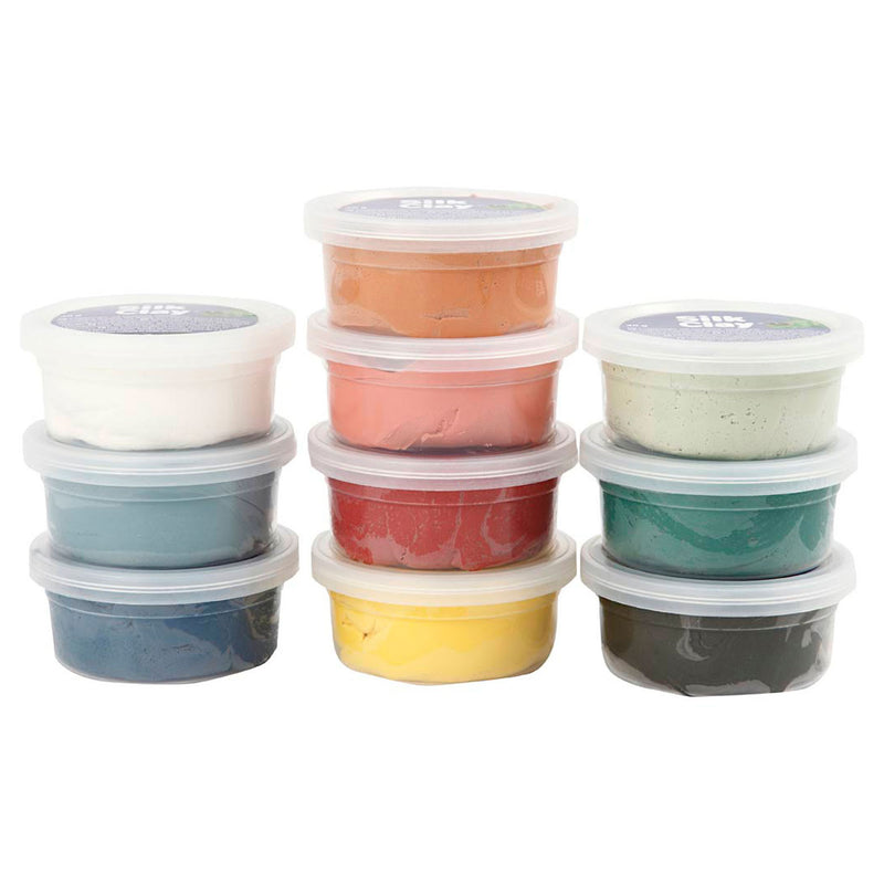 Afbeelding laden in galerijviewer, Creativ company silk clay, pastelkleuren, 10dlg.