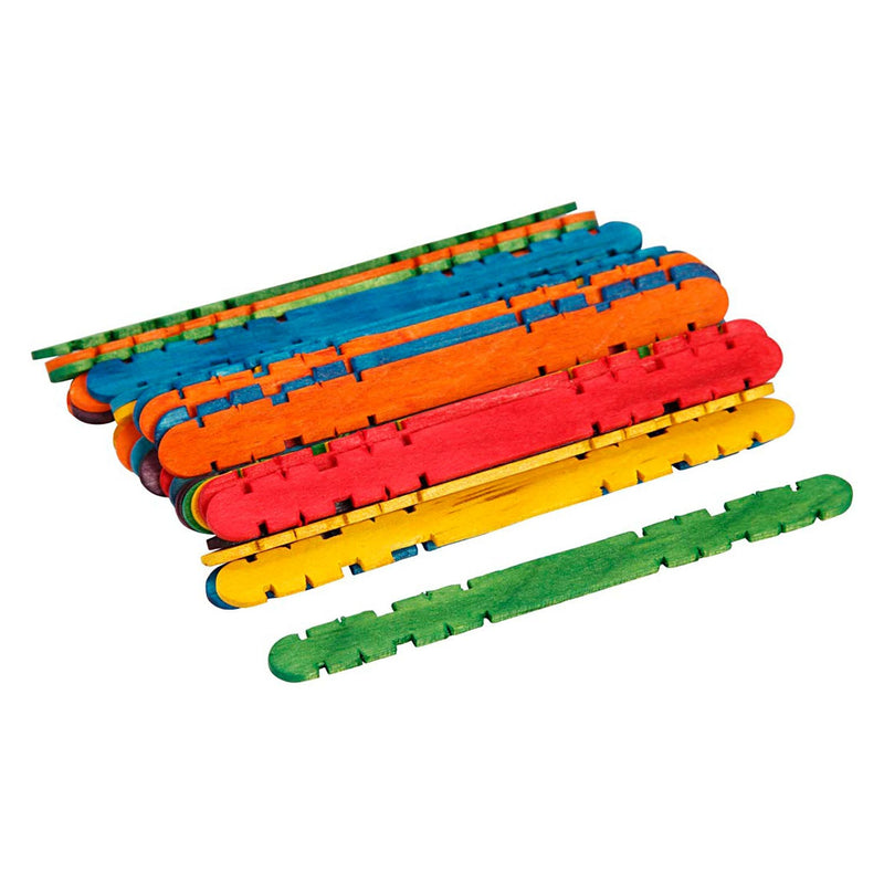 Afbeelding laden in galerijviewer, Creativ company creotime houten knutselset constructie 11,5 cm multi 1000 stuks