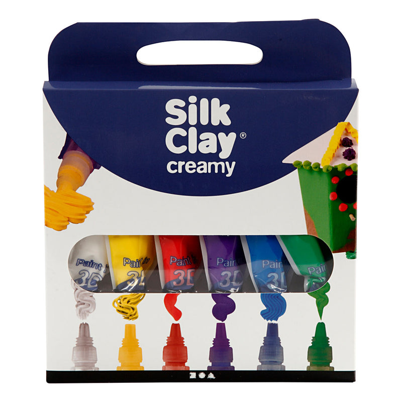 Afbeelding laden in galerijviewer, Creativ company silk clay creamy standaard kleuren, 6x35ml