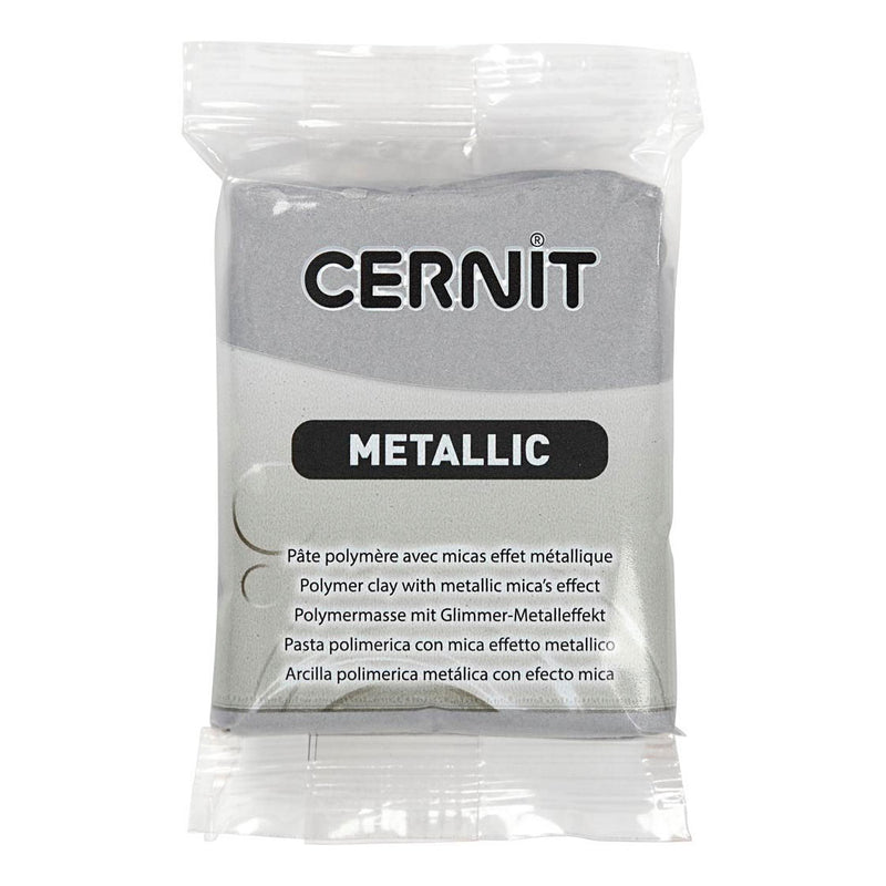 Afbeelding laden in galerijviewer, Creativ company cernit boetseerklei zilver, 56 gram