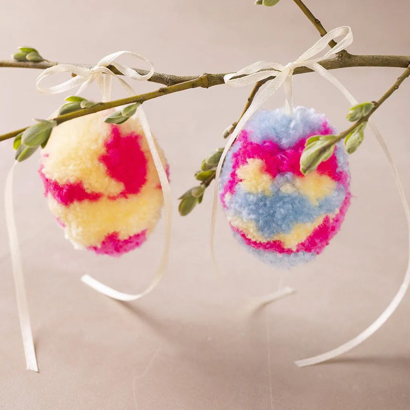 Afbeelding laden in galerijviewer, Creativ company mini hobbyset pompom ei, 2st. pasen