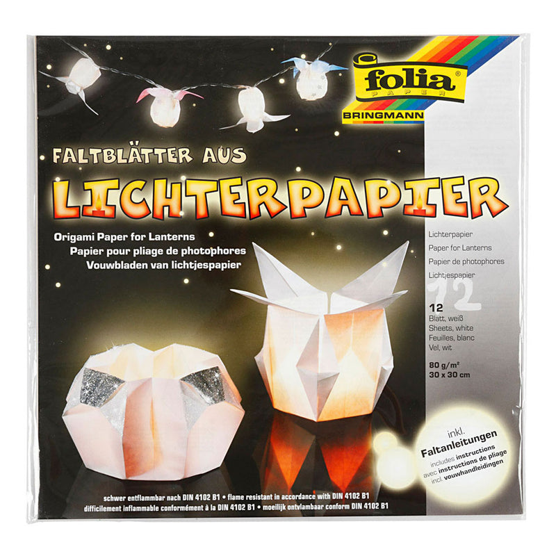 Afbeelding laden in galerijviewer, Creativ company lantaarnpapier wit, 30x30cm