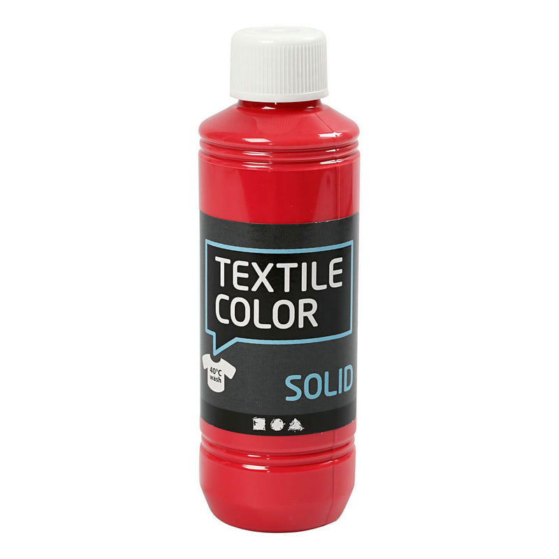 Afbeelding laden in galerijviewer, Creativ company textile color dekkende textielverf - rood, 250ml