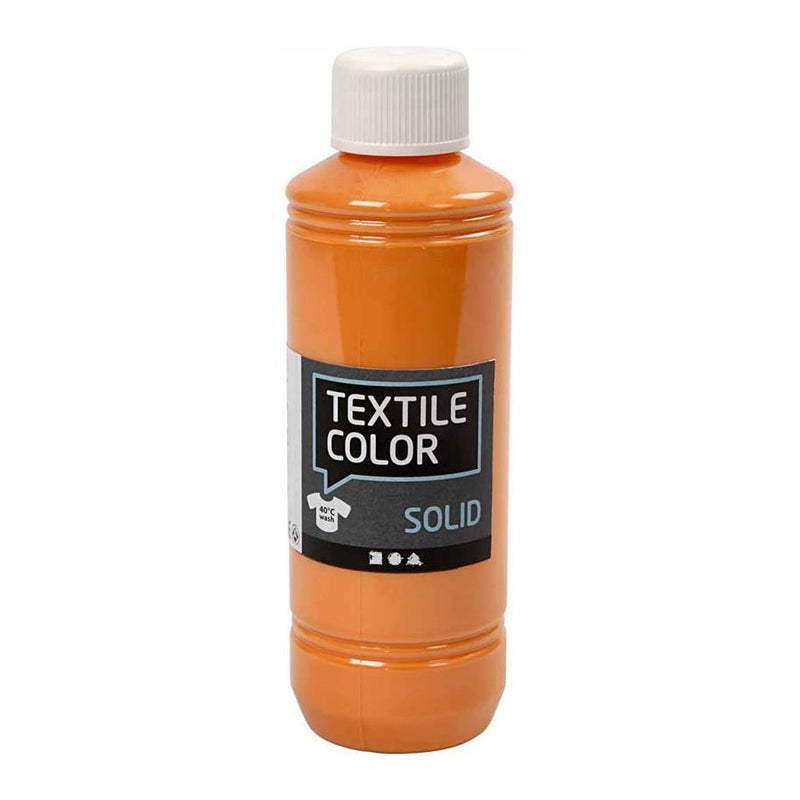 Afbeelding laden in galerijviewer, Creativ company textile color dekkende textielverf - oranje, 250ml