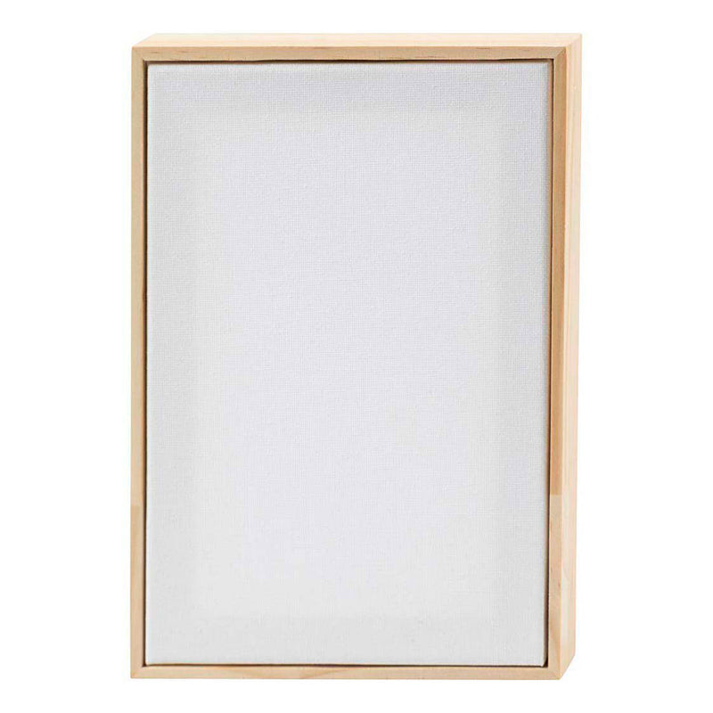 Afbeelding laden in galerijviewer, Creativ company gespannen canvas met lijst 280gr. 15,8x23,8cm - wit