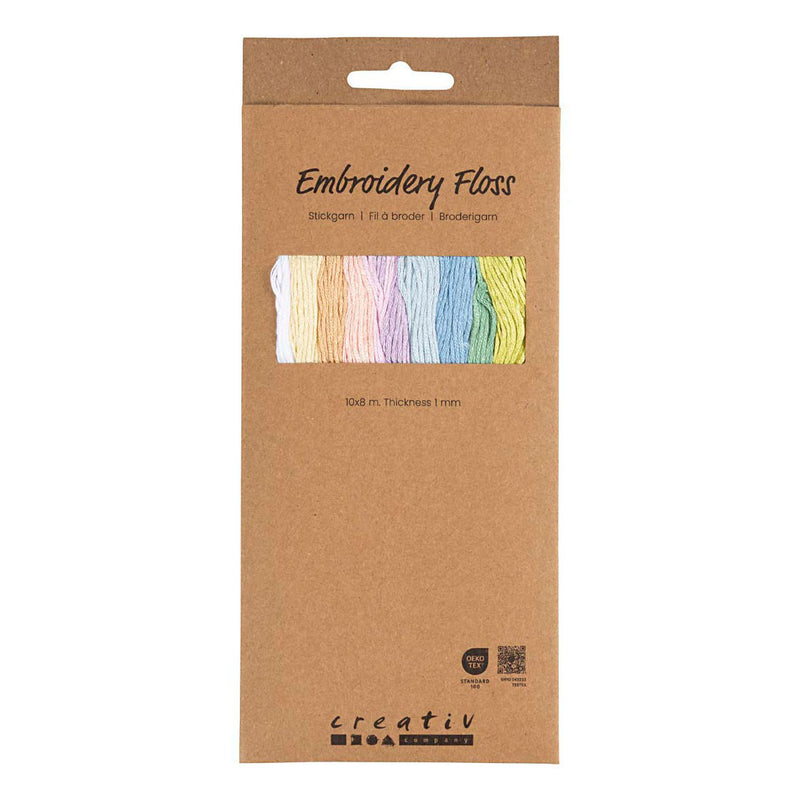Afbeelding laden in galerijviewer, Creativ company borduurgaren pastelkleuren - dikte 1mm - 10x8m