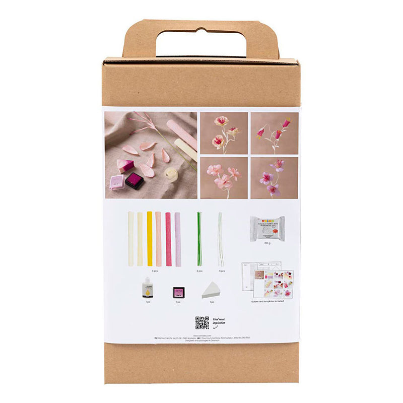 Afbeelding laden in galerijviewer, Creativ company hobbyset crepepapier bloem pastelkleuren