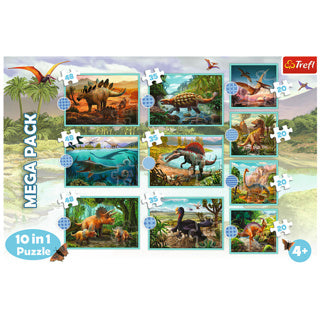 Afbeelding laden in galerijviewer, Trefl puzzel dino 10 in 1