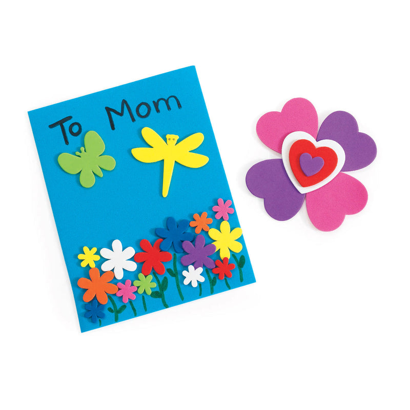 Afbeelding laden in galerijviewer, Colorations - bloemen, hart en insecten vormen foam, 500st.