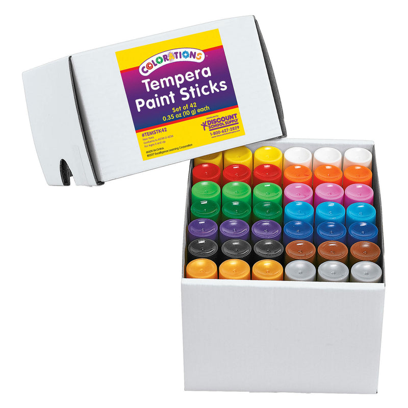 Afbeelding laden in galerijviewer, Colorations - tempera verfsticks in 14 kleuren - 42st.