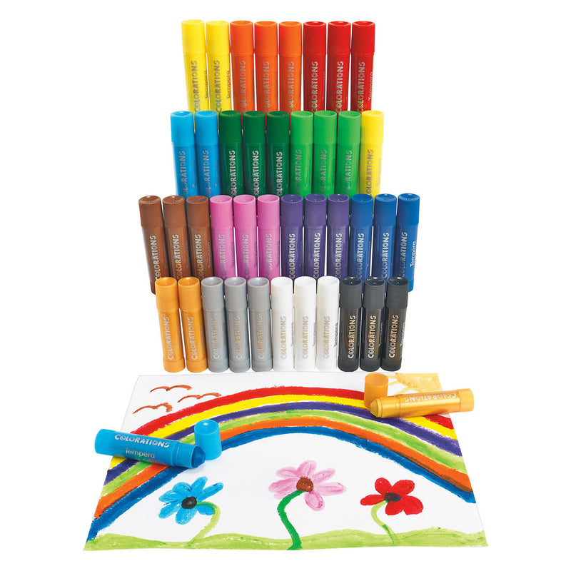 Afbeelding laden in galerijviewer, Colorations - tempera verfsticks in 14 kleuren - 42st.