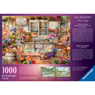 Afbeelding laden in galerijviewer, Ravensburger puzzel all seasons flowershop 1000 stukjes