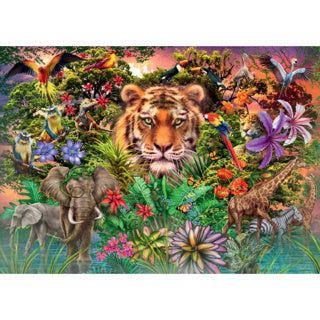 Afbeelding laden in galerijviewer, Ravensburger | puzzel | jungle tiger | 1000 stukjes