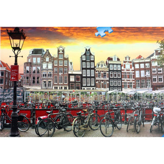 Afbeelding laden in galerijviewer, Ravensburger puzzel amsterdam fietsenstalling 1000 stukjes