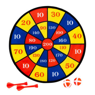 Afbeelding laden in galerijviewer, Klittenband dartbord + 2 darts en 2 balletjes
