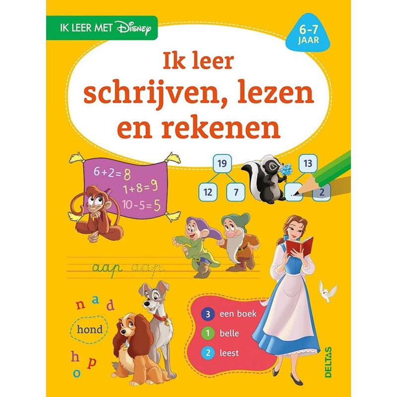 Afbeelding laden in galerijviewer, Deltas disney ik leer schrijven, lezen en rekenen (6-7 j.)