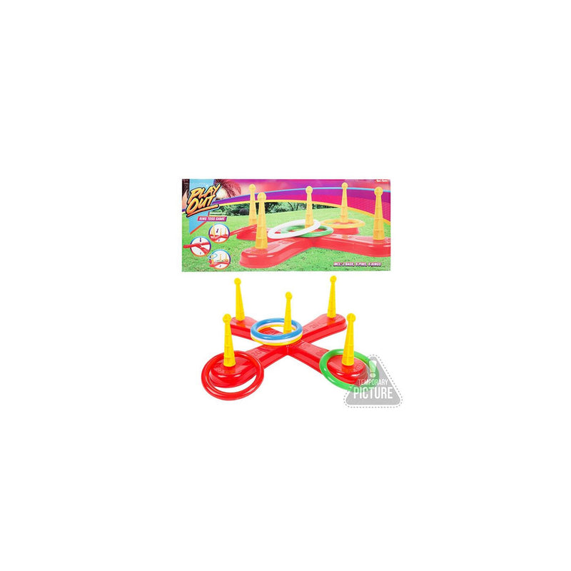 Afbeelding laden in galerijviewer, Toi-toys play out ringwerpspel met 5 ringen