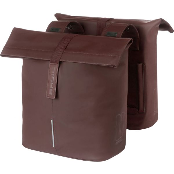 Afbeelding laden in galerijviewer, Basil Tas City Dubbel Vegan Leather | Roasted Brown