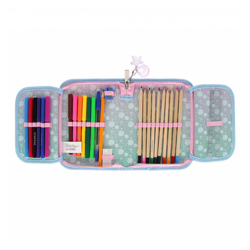 Afbeelding laden in galerijviewer, Etui met accessoires schelp, 25dlg.