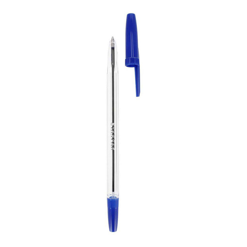 Afbeelding laden in galerijviewer, Balpen met dop blauw, 50st.