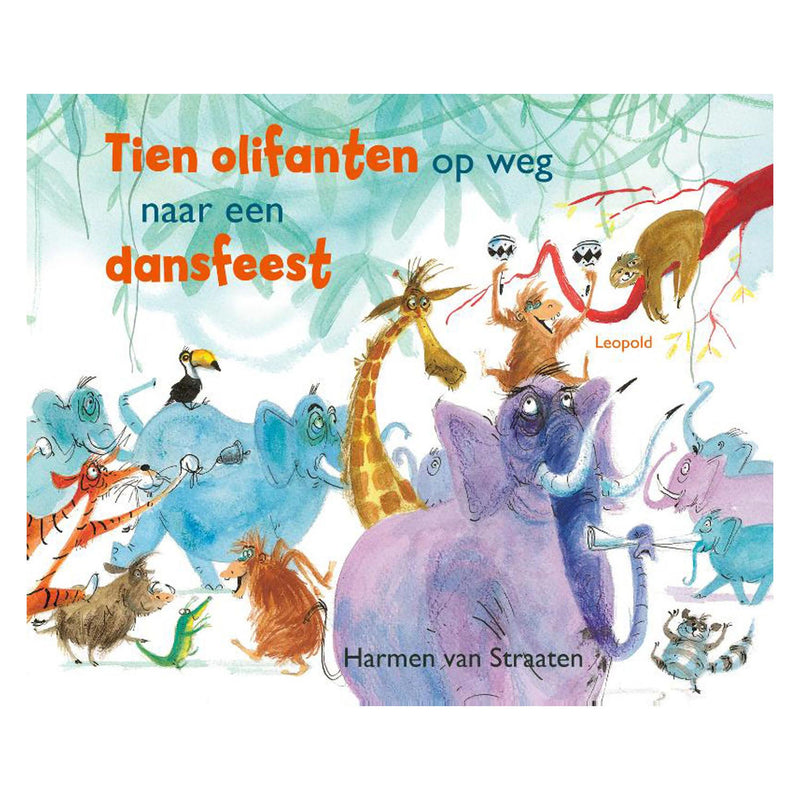 Afbeelding laden in galerijviewer, Wpg uitgevers tien olifanten op weg naar een dansfeest