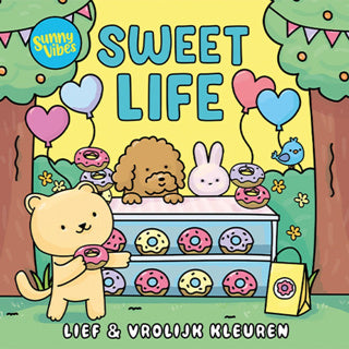 Afbeelding laden in galerijviewer, Lantaarn publishers sunny vibes kleurboek sweet life | 2 stuks