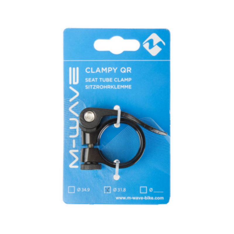 Afbeelding laden in galerijviewer, M-wave zadelpenklem met snelspanner 34.9mm zwart