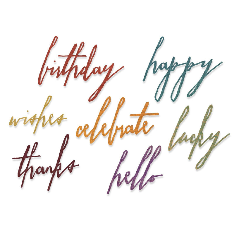 Afbeelding laden in galerijviewer, Sizzix • handwritten celebrate by tim holtz