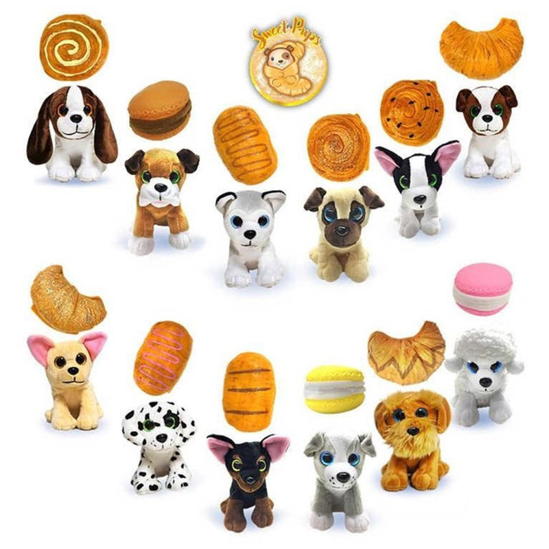 Afbeelding laden in galerijviewer, Sweet pups 2-in-1 knuffel 13cm geparfumeerd
