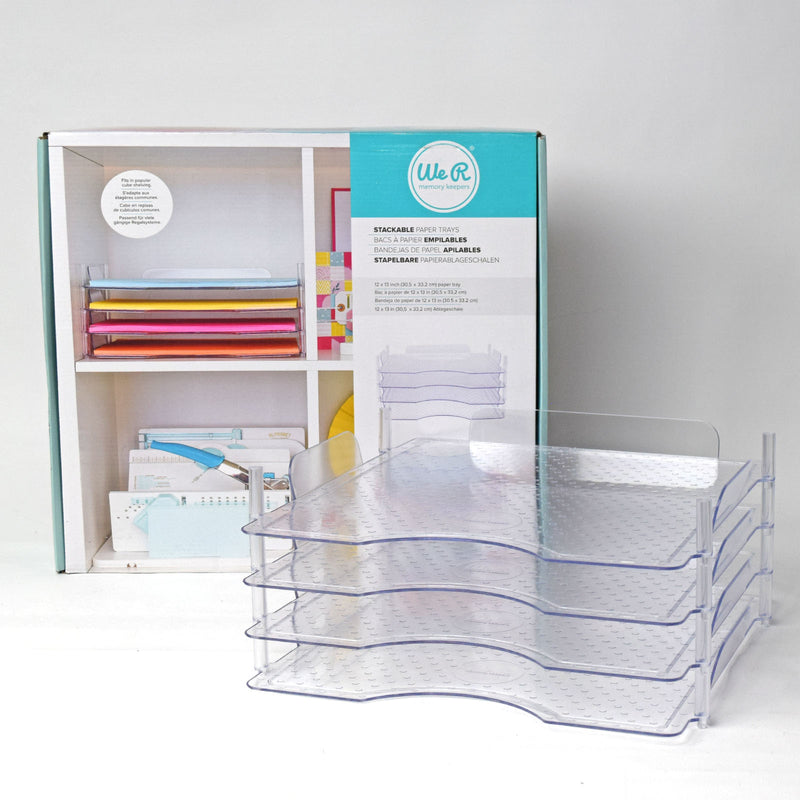 Afbeelding laden in galerijviewer, We r makers • stapelbare papierladen 4pcs