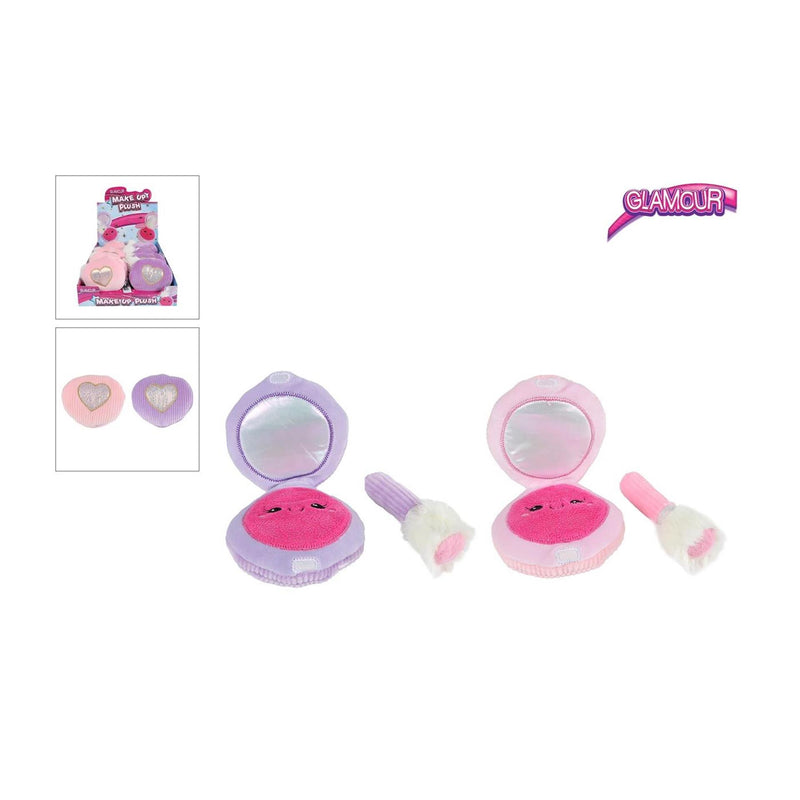 Afbeelding laden in galerijviewer, Glamour poederdoos pluche 2ass 10cm