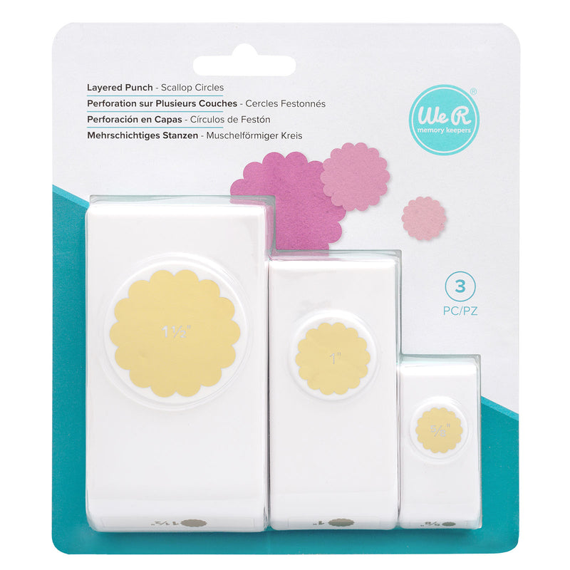 Afbeelding laden in galerijviewer, We r makers • punch set scalloped circles