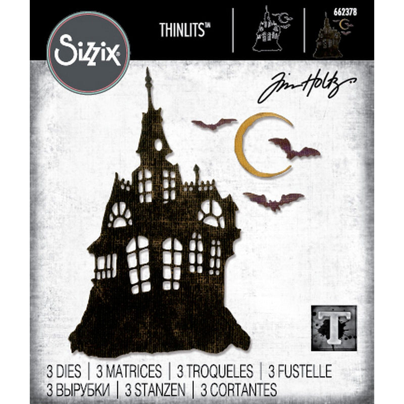 Afbeelding laden in galerijviewer, Sizzix • die set 3pcs haunted house by tim holtz