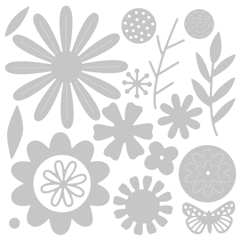 Afbeelding laden in galerijviewer, Sizzix • thinlits snijmal vette bloemen