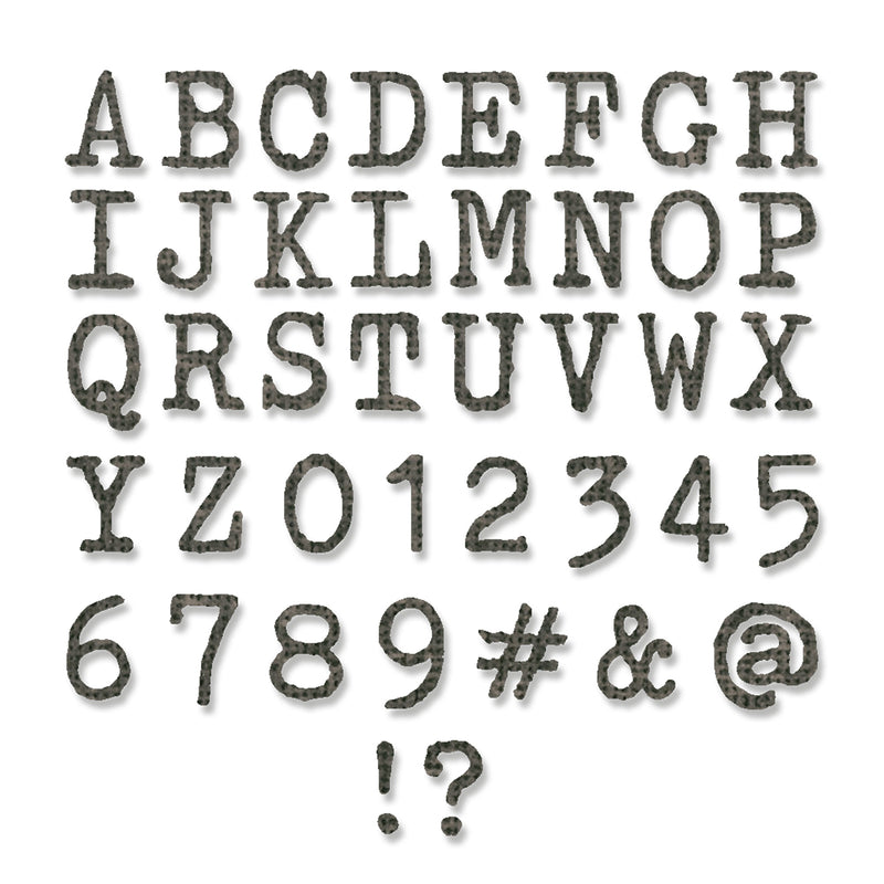 Afbeelding laden in galerijviewer, Sizzix • tim holtz thinlits die set alphanumeric tiny type upper