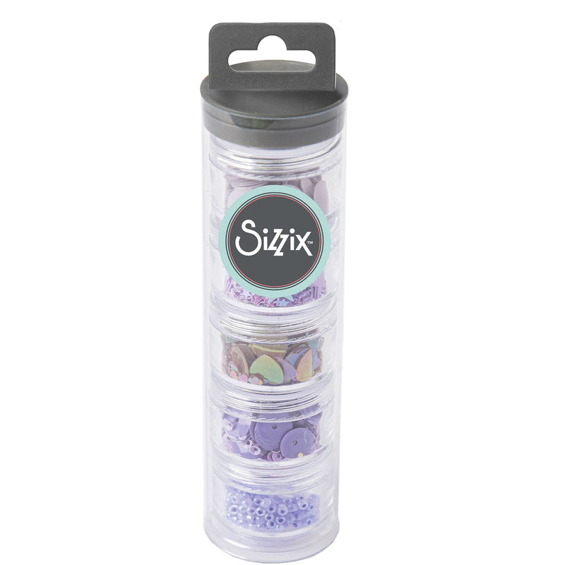 Afbeelding laden in galerijviewer, Sizzix • sequins beads lavender dust
