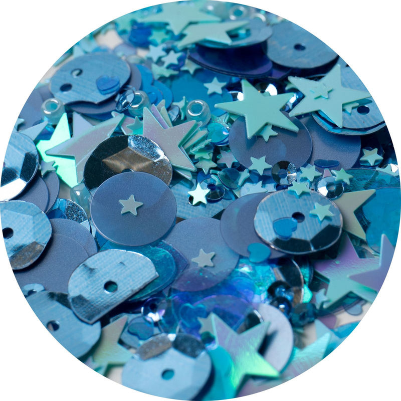Afbeelding laden in galerijviewer, Sizzix • sequins beads bluebell