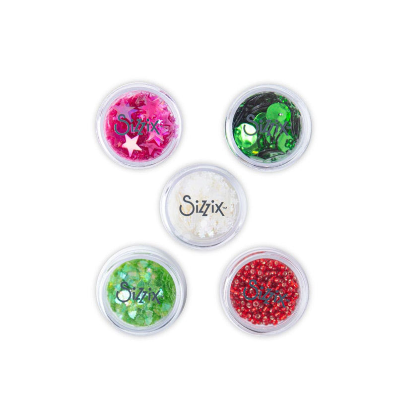 Afbeelding laden in galerijviewer, Sizzix • making essential sequins beads festive 5gram