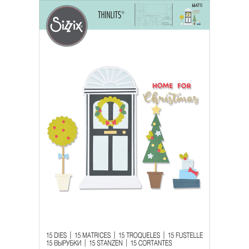 Afbeelding laden in galerijviewer, Sizzix • thinlits die set home for christmas